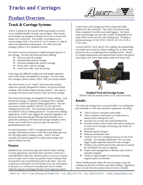 Track & Carriage Intro Rev B