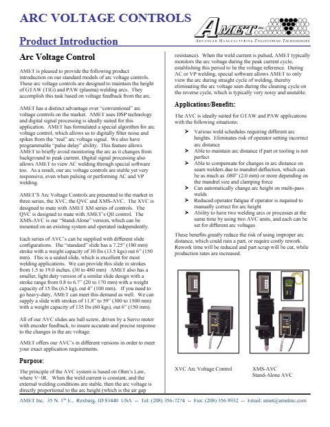AVC Data Sheet