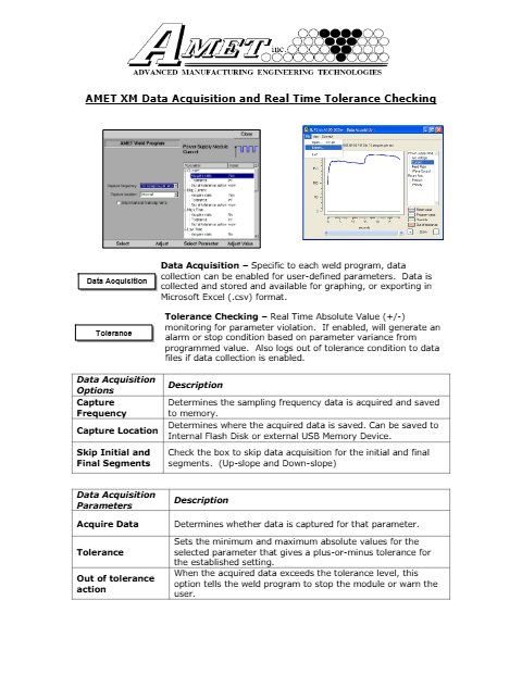 XM Data Acquisition
