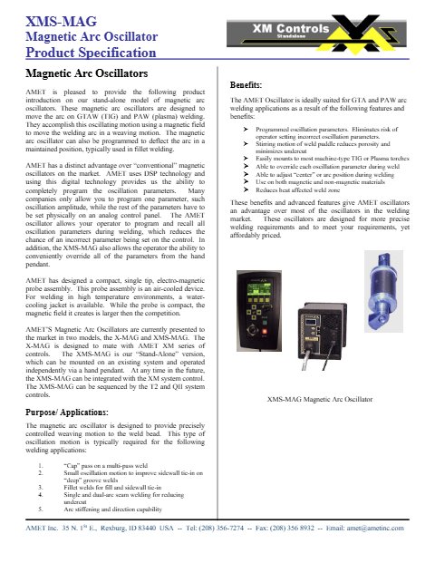 XMS-MAG Literature